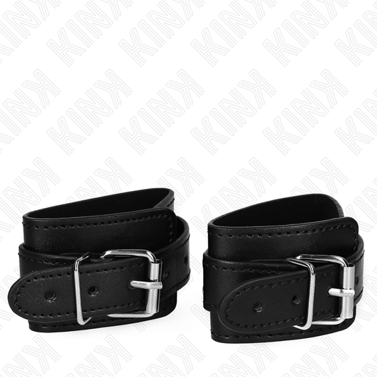 KINK - RESTRICCIONES DE MUÑECA CON BLOQUEO, NEGRAS, AJUSTABLES, 21-28 CM X 5,5 CM