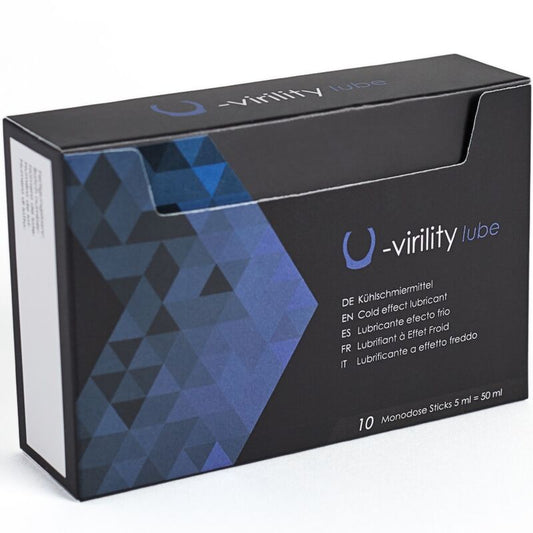 500 COSMETICS - U-VIRILITY LUBE LUBRICANTE EFECTO FRÍO 10 X 5 ML