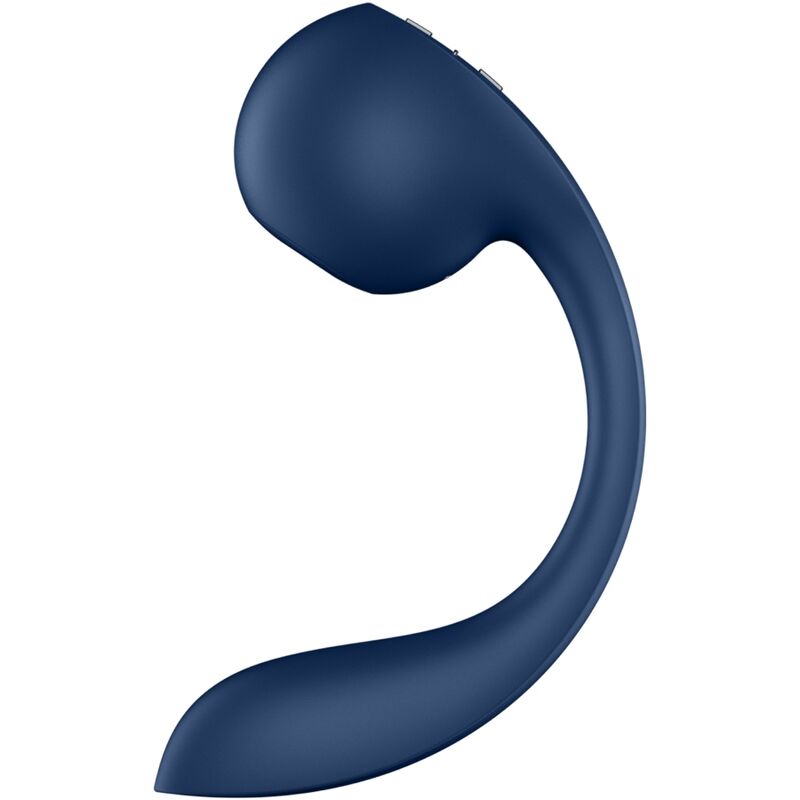 SATISFYER - PRO+ WAVE 4 STIMULATEUR POINT G ET AIR PULSE APPLICATION GRATUITE BLEU FONCÉ