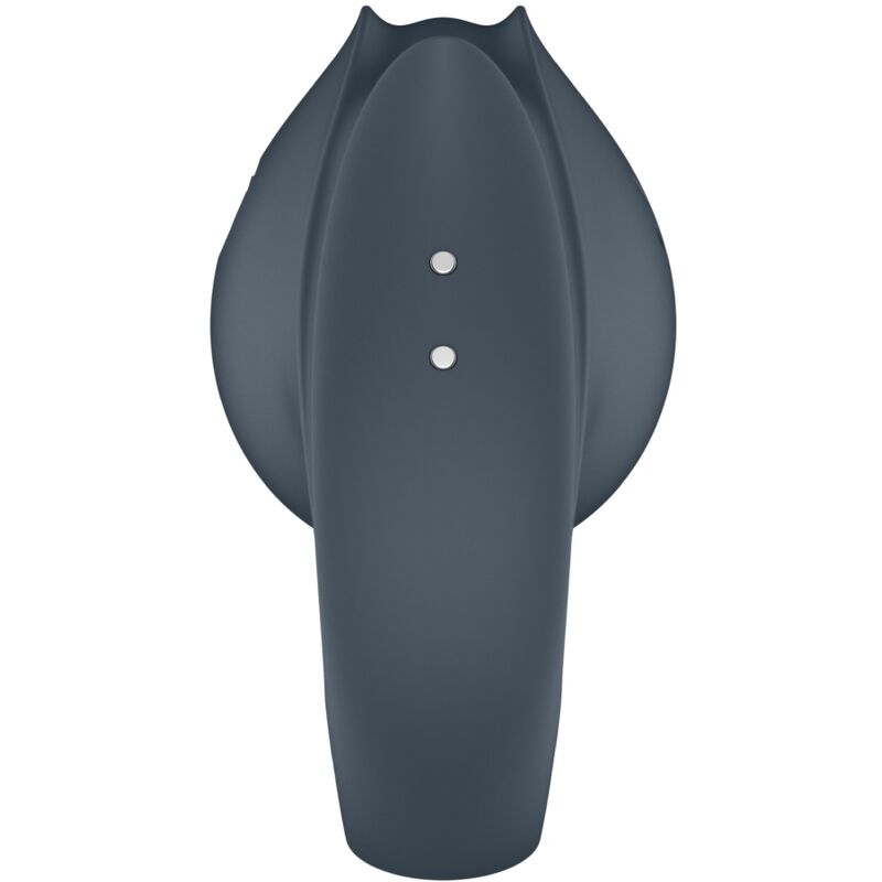 SATISFYER - PERFECT PAIR 2 MULTIVIBRADOR 2 EN 1 ANILLO PARA EL PENE Y ESTIMULADOR DE DEDO GRIS