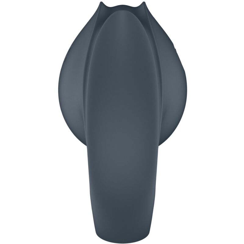 SATISFYER - PERFECT PAIR 2 MULTIVIBRADOR 2 EN 1 ANILLO PARA EL PENE Y ESTIMULADOR DE DEDO GRIS