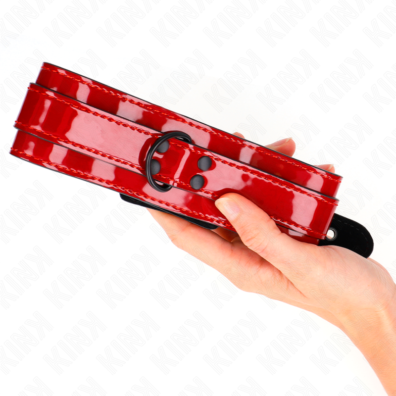 KINK - COLLIER RÉGLABLE ROUGE VIN 37,5-49,5 CM X 5 CM