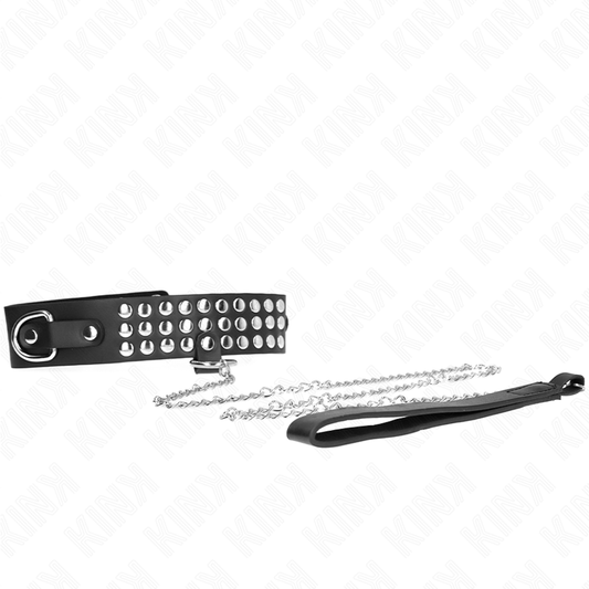 KINK - COLLAR CON CORREA 65 CM CON BRILLO AJUSTABLE 37-42 CM X 5.3 CM