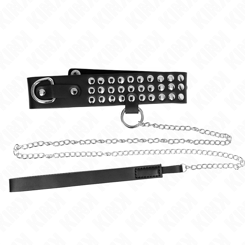 KINK - COLLAR CON CORREA 65 CM CON BRILLO AJUSTABLE 37-42 CM X 5.3 CM