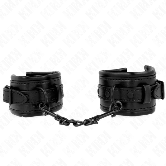 KINK - SUJECIONES DE MUÑECA NEGRAS AJUSTABLES 20-30 CM X 6 CM