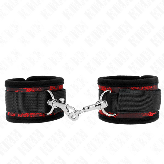 KINK - RESTRICCIONES DE MUÑECA SCANDAL ROJO-NEGRO