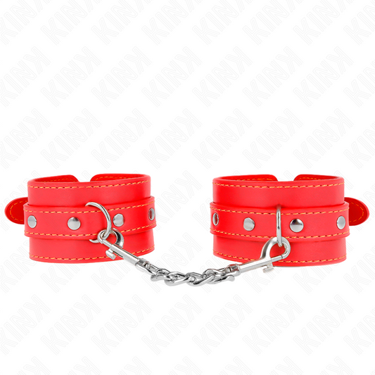 KINK - MUÑEQUERAS FINAS ROJAS AJUSTABLES 21-33 CM