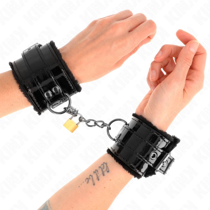 KINK - SUJECIONES DE MUÑECA LIGERAS CON CIERRE DE COBRE AJUSTABLES 17-29 CM X 5,5 CM