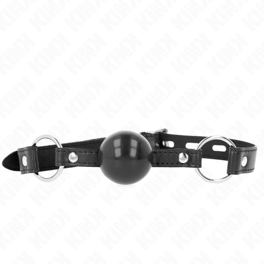 KINK - MORDAZA DE TPE NEGRA DE 4 CM 60 x 2 CM