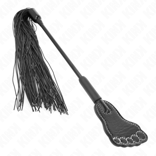 KINK - PALA CON FORMA DE PIE Y LÁTIGO DE BORLA 31 CM