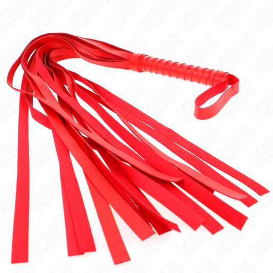 KINK - LÁTIGO ROJO DE COLA LARGA CON MANGO CORTO DE 70 CM