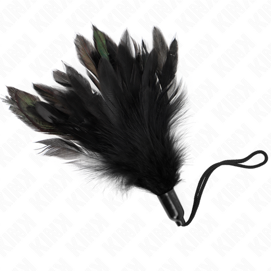 KINK - PLUMAS PARA HACER COSQUILLEAS CON MANGO DE CUERDA BASE DE PLÁSTICO 15 CM