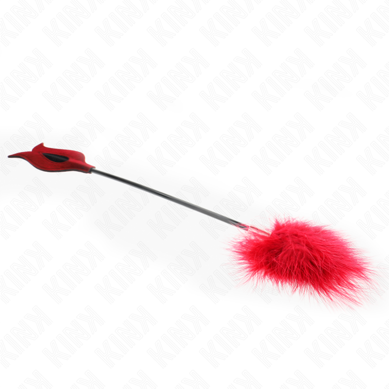 KINK - PLUMAS PARA HACER COSQUILLEAS CON PALA EN FORMA DE ROSA 8 CM