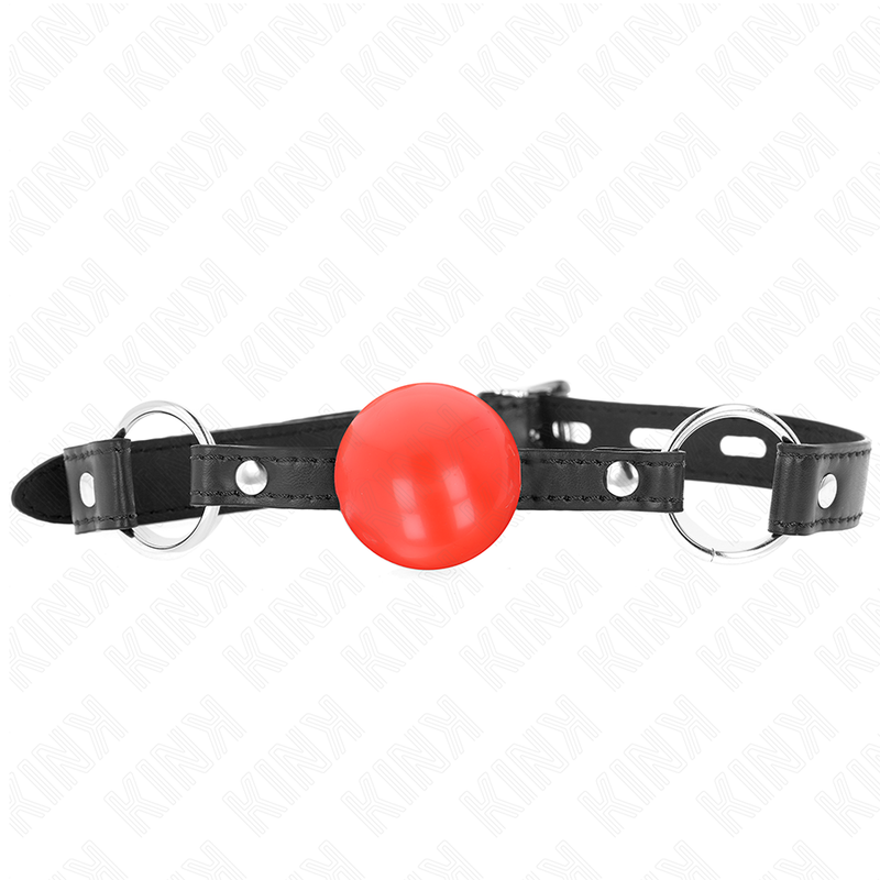 KINK - MORDAZA DE PELOTA TPE ROJA DE 4 CM 60 x 2 CM