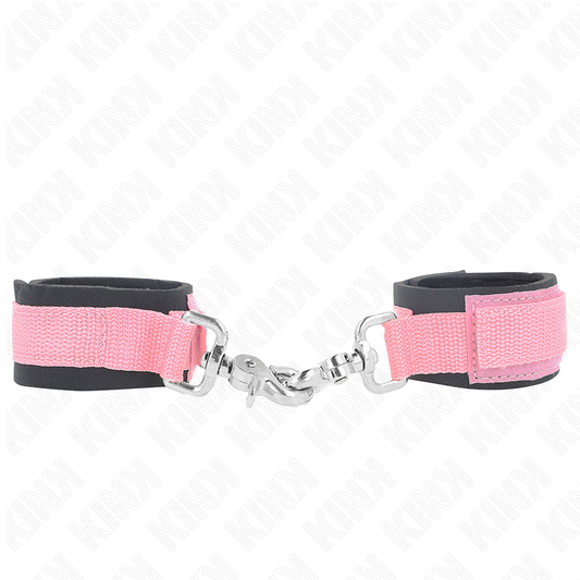 KINK - MUÑEQUERAS AJUSTABLES DE NEOPRENO ROSA AJUSTABLES 22-34 CM