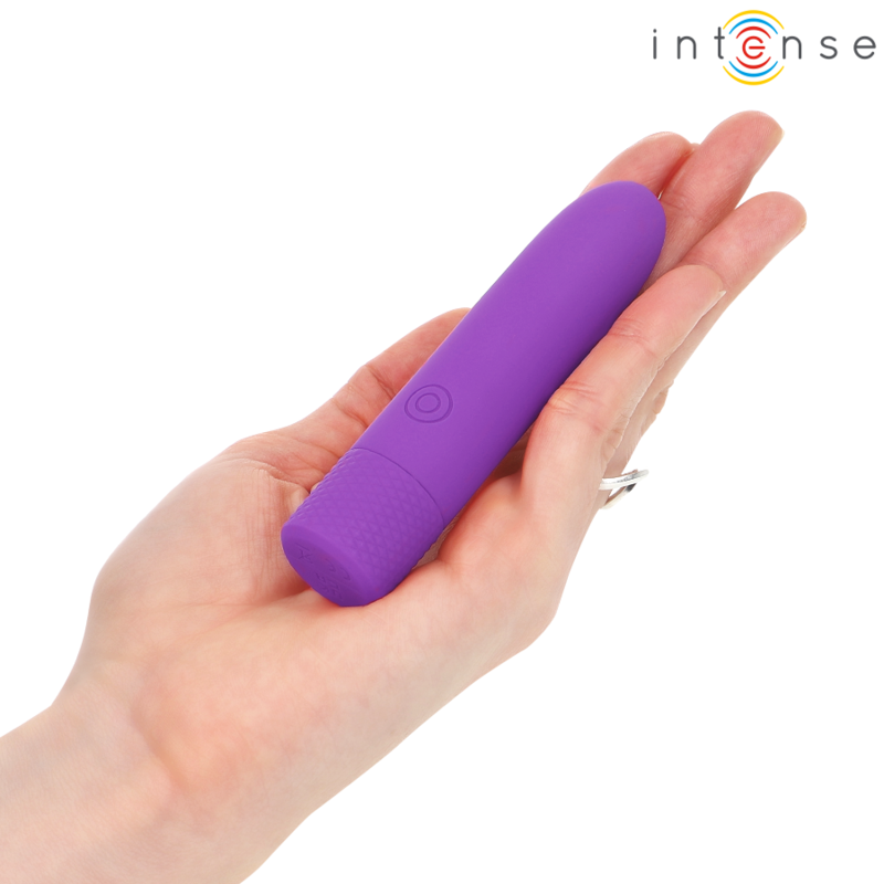 INTENSE - SYMONE BALA VIBRADORA RECARGABLE USB 8 VIBRACIONES MORADA 10 X 2.2 CM