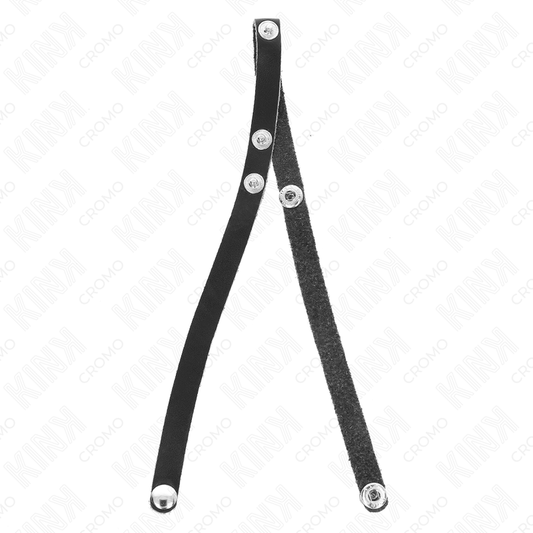 KINK - ANILLO DE CUERO PARA EL PENE CON CIERRE DE PRESIÓN 39 X 1 CM
