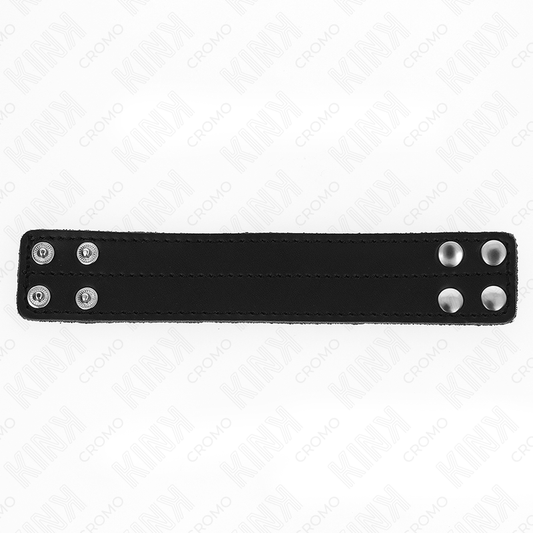 KINK - ANILLO DE CUERO PARA EL PENE CON CIERRE DE PRESIÓN 18,5 X 3,3 CM