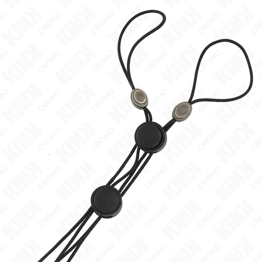KINK - PINZAS PARA PEZONES CON DETALLE NEGRO Y ELÁSTICO NEGRO