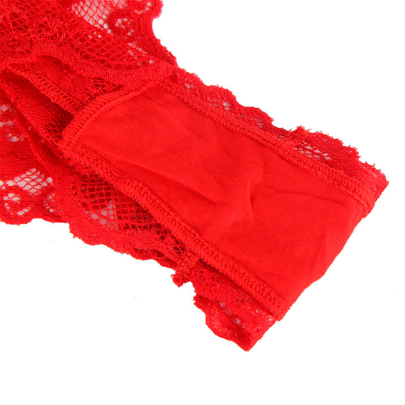 SUBBLIME - 953973 BODY SEXY À VOLANTS + CEINTURE ROUGE S/M