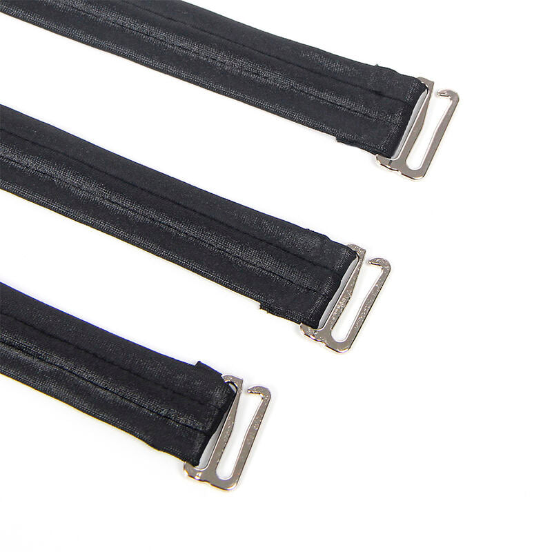 SUBBLIME - 954406 ROBE BONDAGE EN CUIR NOIRE S/M