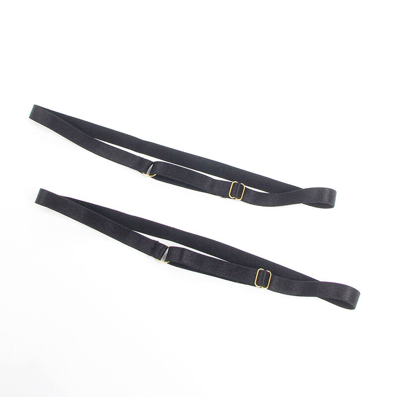 SUBBLIME - 954451 VESTIDO SEXY DE MALLA DE CUERO NEGRO L/XL