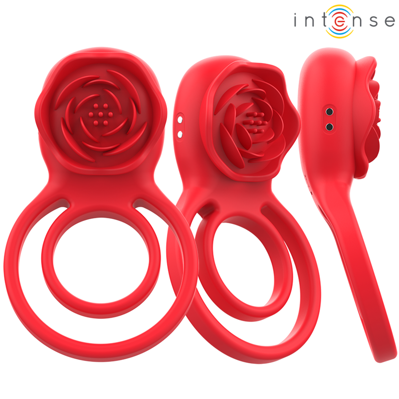 INTENSE - STIMULATEUR GAIL ROSE 10 VIBRATIONS TÉLÉCOMMANDE ROUGE