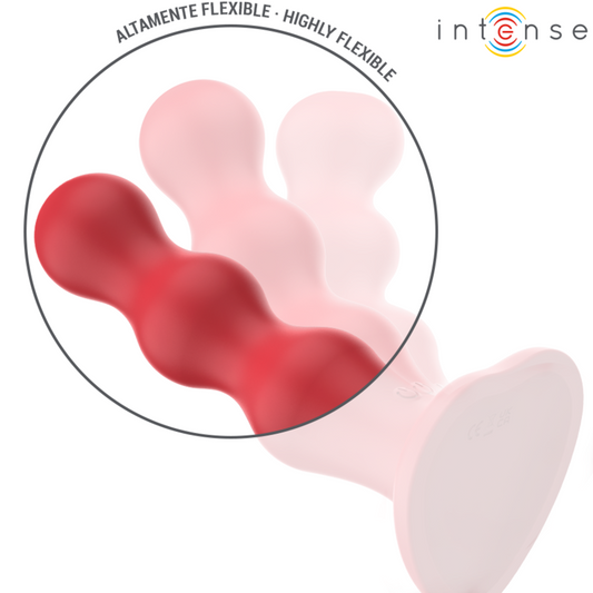 INTENSE - CODY VIBRADOR CON VENTOSA CONTROL REMOTO ROJO