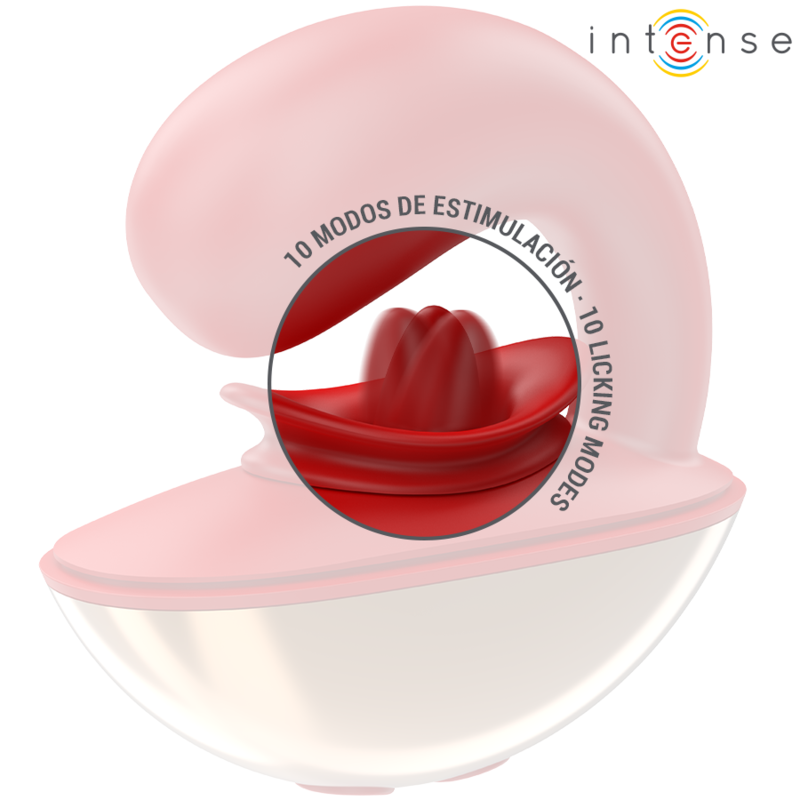 INTENSE - MARIAH VIBRADOR Y ESTIMULADOR EN FORMA DE U 10 VIBRACIONES ROJO