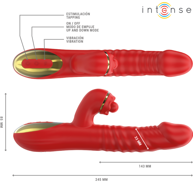 INTENSE - THALIA VIBRATION &amp; THRUST &amp; TAPPING ROUGE