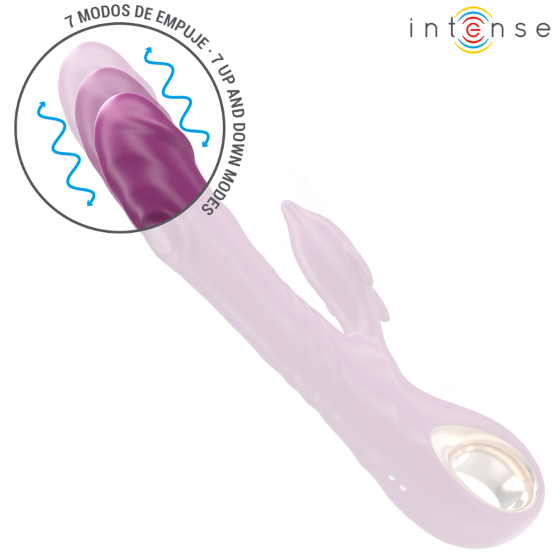 INTENSE - VIBRATEUR MULTIFONCTION HALLE AVEC LANGUE STIMULANTE DAUPHIN VIOLET