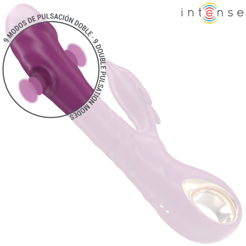 INTENSE - VIBRATEUR MULTIFONCTION HALLE AVEC LANGUE STIMULANTE DAUPHIN VIOLET