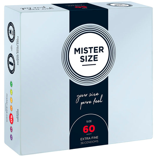 MISTER SIZE - CONDÓN TALLA XL 60 MM (36 UNIDADES)