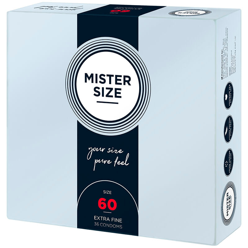 MISTER SIZE - CONDÓN TALLA XL 60 MM (36 UNIDADES)