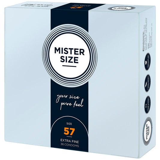 MISTER SIZE - CONDÓN TALLA L 57 MM (36 UNIDADES)
