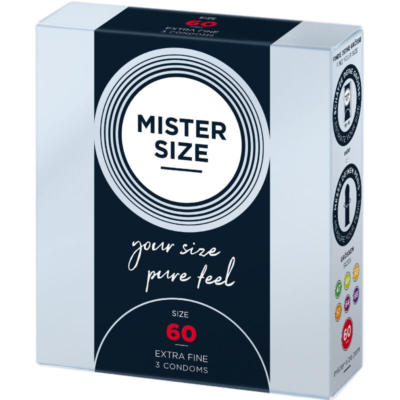 MISTER SIZE - CONDÓN TALLA XL 60 MM (3 UNIDADES)