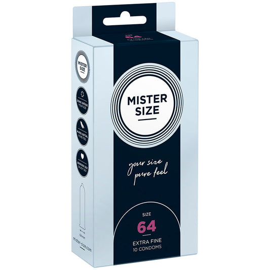 MISTER SIZE - CONDONES TALLA XXL 64 MM (10 UNIDADES)