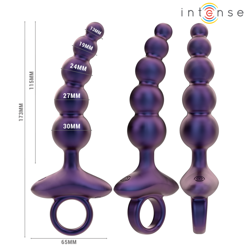 INTENSO - PLUG ANAL VIBRADOR TITO MODELO 3 CONTROL REMOTO