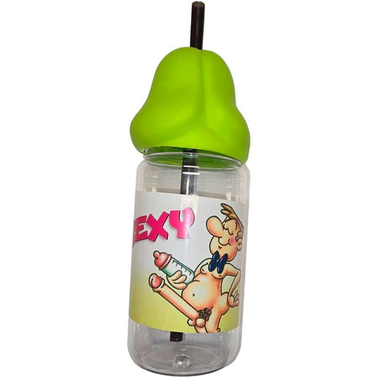 DIABLO PICANTE - BITÉ CON FORMA DE PENE 360 ML VERDE