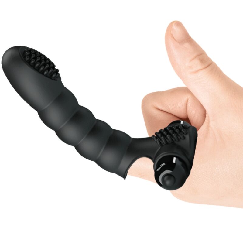 PRETTY LOVE - VIBRADOR DE DEDO ALEXANDER 10 VIBRACIONES NEGRO