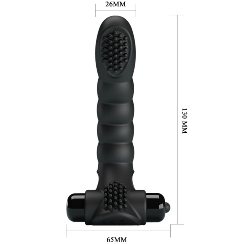 PRETTY LOVE - VIBRADOR DE DEDO ALEXANDER 10 VIBRACIONES NEGRO