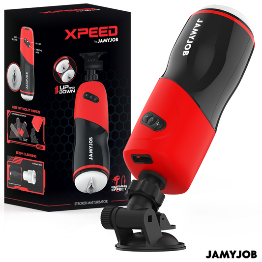 JAMYJOB - MASTURBADOR VAGINAL AUTOMÁTICO XPEED 5 MODOS DE EMPUJE Y EFECTOS DE SONIDO