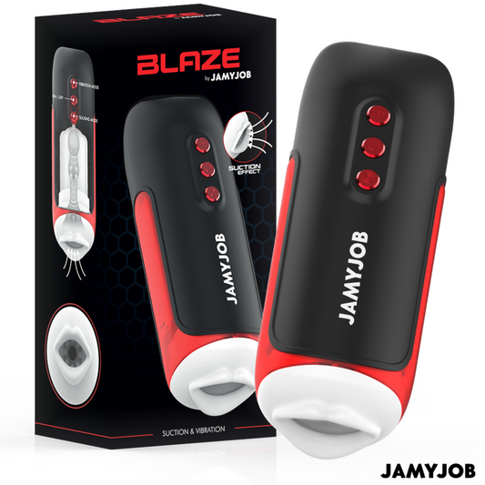 JAMYJOB - MASTURBADOR BOCAL AUTOMÁTICO BLAZE 5 MODOS DE SUCCIÓN Y VIBRACIÓN