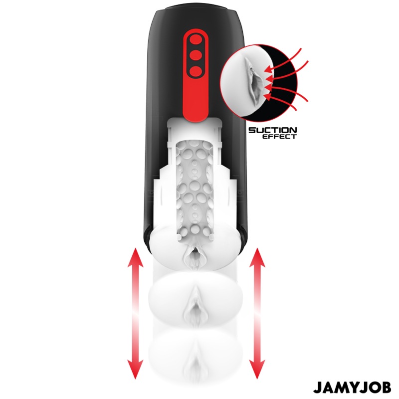 JAMYJOB - MASTURBADOR VAGINAL AUTOMÁTICO PHANTOM 5 MODOS DE SUCCIÓN Y EMPUJE