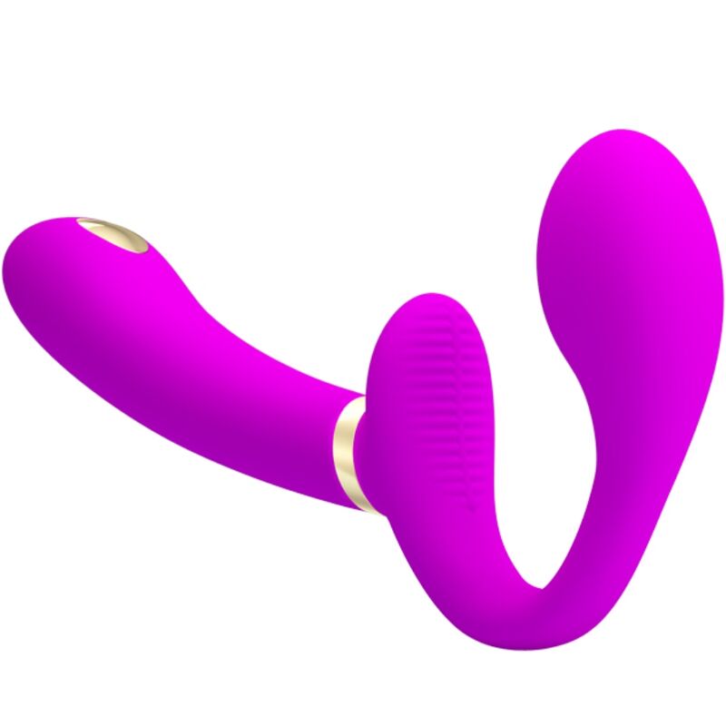 PRETTY LOVE - THUNDERBIRD VIBRADOR DOBLE CON ARCO Y CONTROL REMOTO MORADO