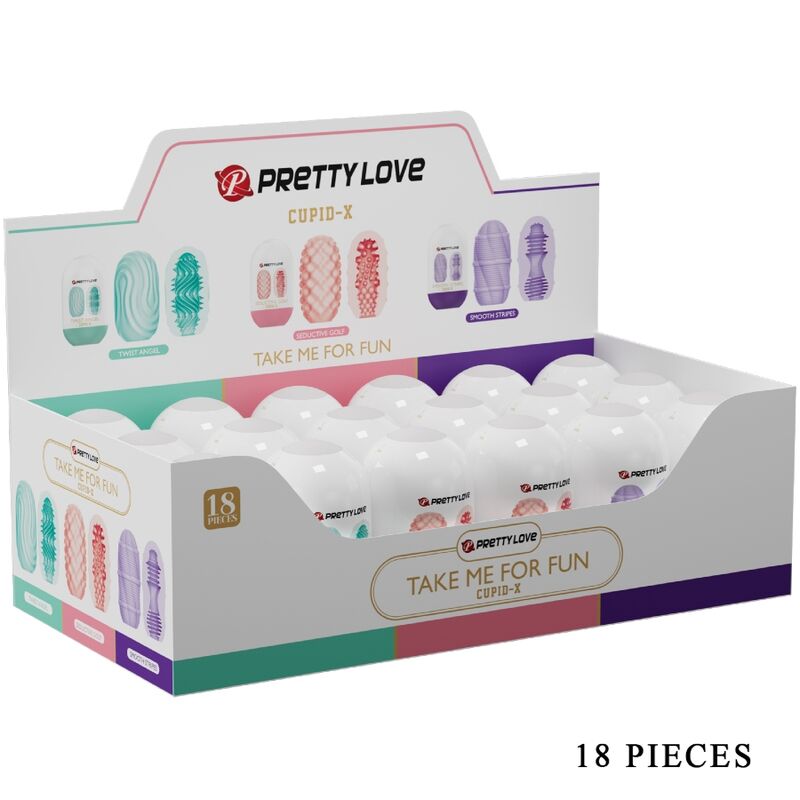 PRETTY LOVE - CUPID X 18 MASTURBATEURS HOMMES DIFFÉRENTES TEXTURES