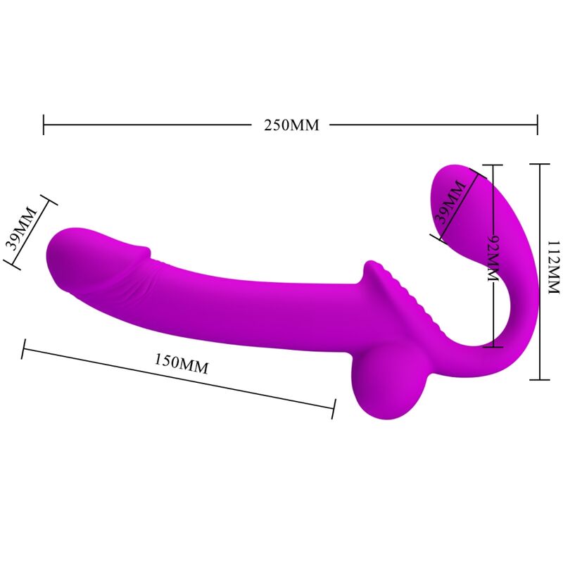 PRETTY LOVE - ESTIMULADOR DOBLE CON ARCO KELPIE MORADO