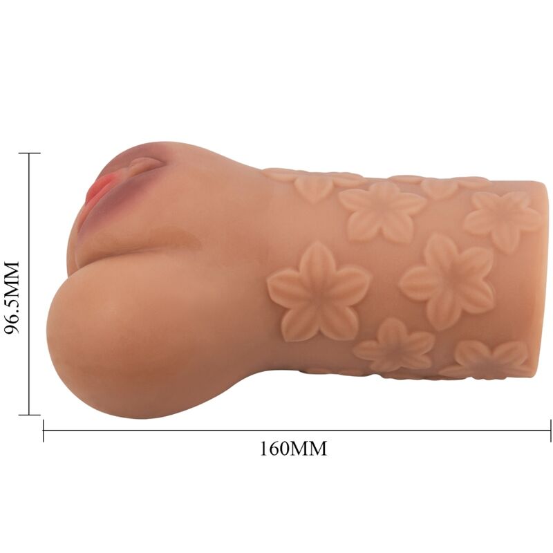 CRAZY BULL - DISEÑO DE VAGINA Y ANO ESCARLATA CON FLORES CARNE