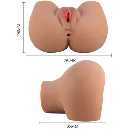 CRAZY BULL - MILA VIBRADOR TRASERO CON VAGINA Y ANO REALISTAS CONTROL REMOTO