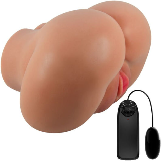 CRAZY BULL - LUNA VIBRADOR TRASERO CON VAGINA Y ANO REALISTAS CONTROL REMOTO